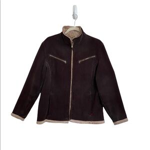 Woolrich Corduroy Barn Brown Fleece Jacket